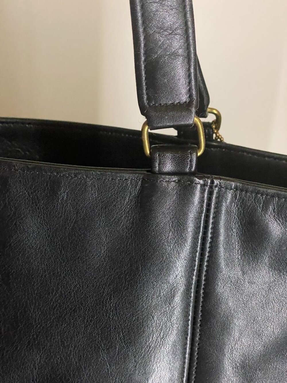 Vintage Coach Light Tote Black - Picture 6 of 16